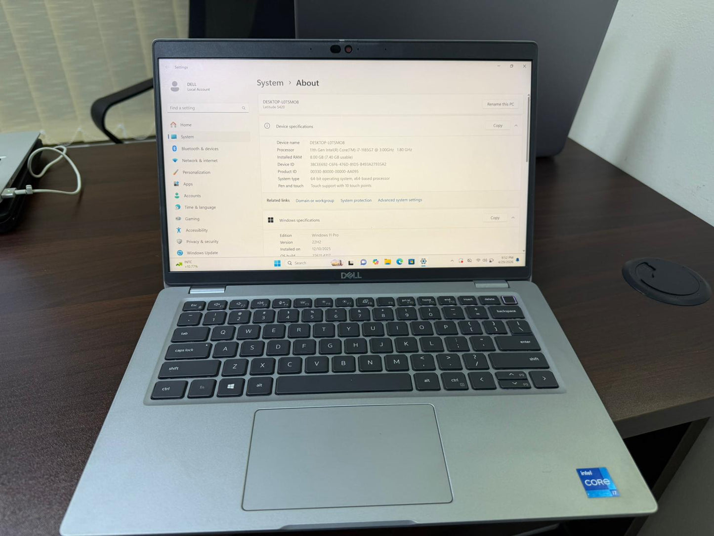 Dell Latitude 5420 – Intel Core i5 11th Gen, 8GB RAM, 256GB SSD | Business Laptop